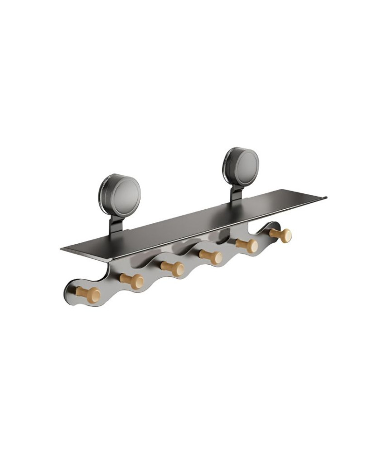 رف تخزين مع خطافات قوية متعددة الاستخدام