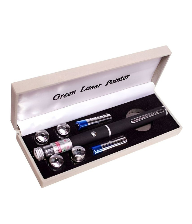قلم ليزر أخضر احترافي مع عدسات متعددة