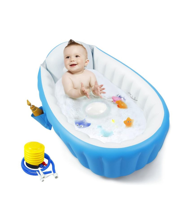 حوض استحمام قابل للنفخ للأطفال مع مضخة هواء