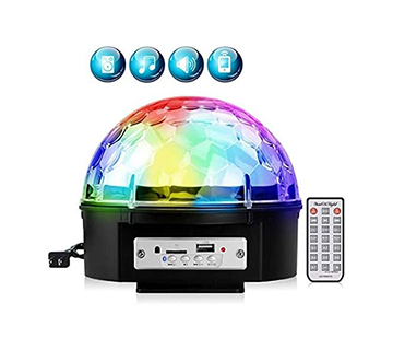 مصباح LED على شكل كرة سحرية من الكريستال متعدد الألوان