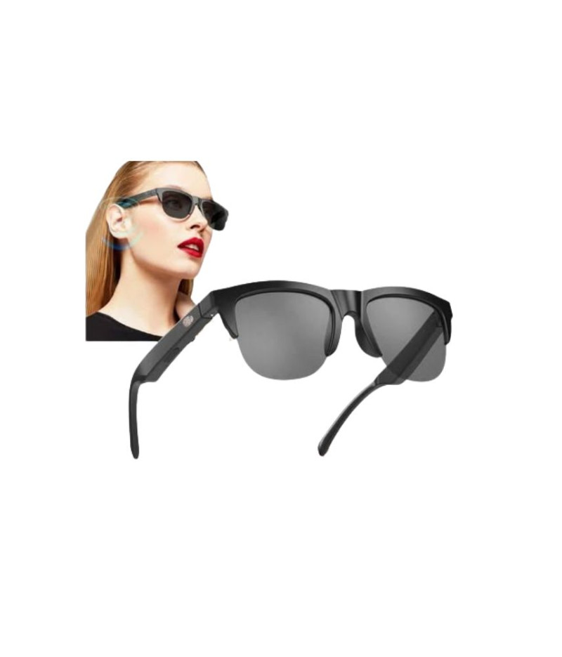 نظارة ذكية لاسلكية مع سماعة رأس مدمجة وميكروفون