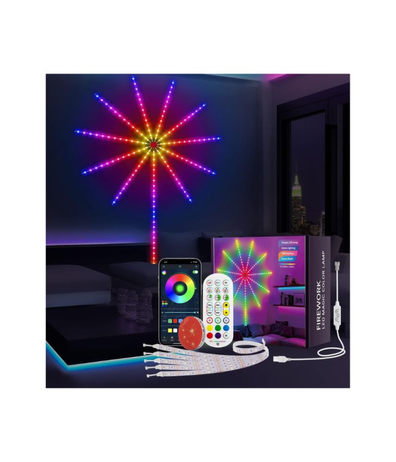 ماتيكود مصابيح LED ذكية بتصميم الألعاب النارية