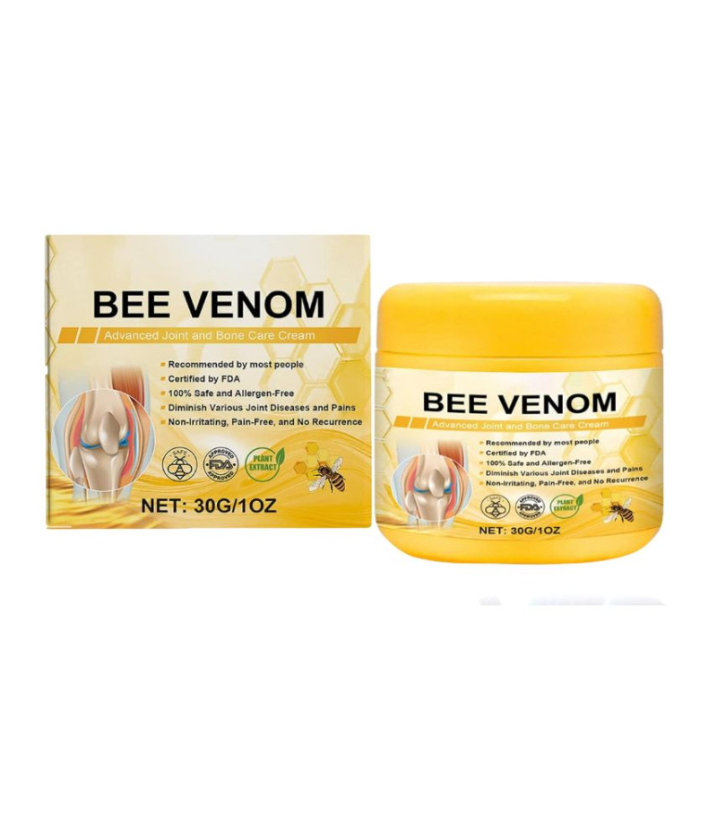 كريم علاج المفاصل والعظام بسم النحل الطبيعي والبروبوليس