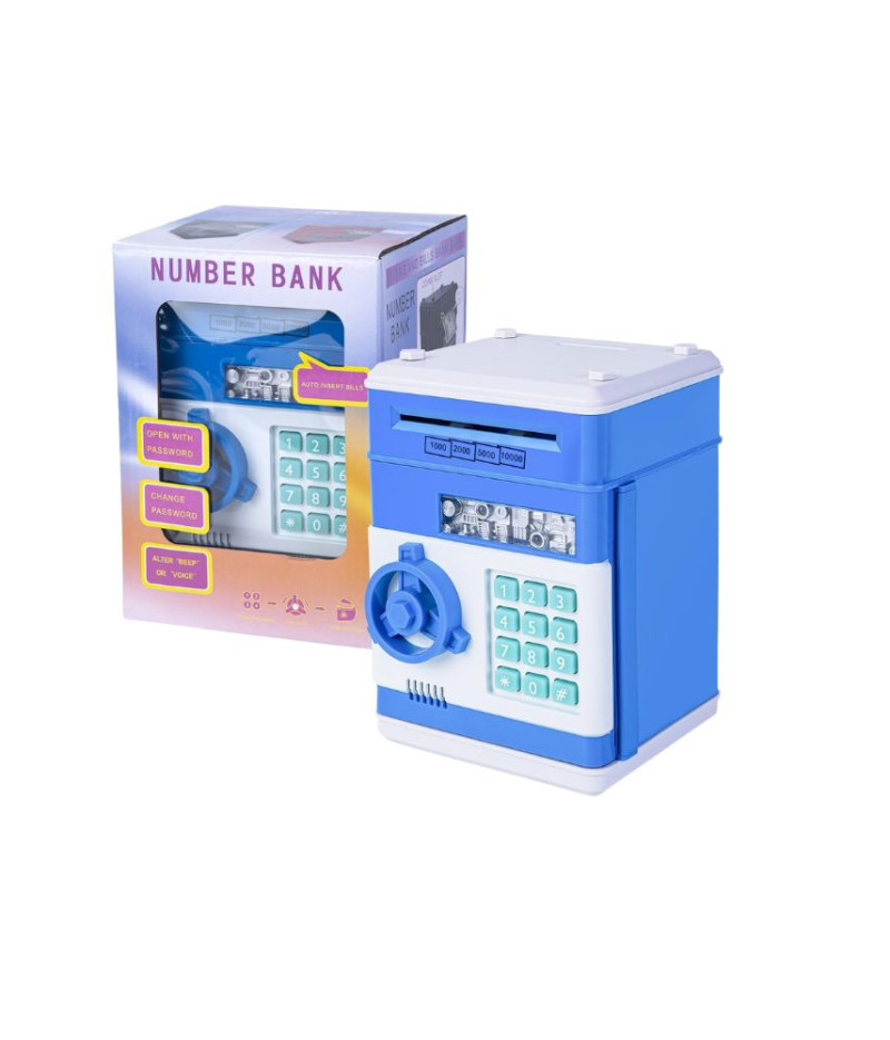 حصالة صراف آلي أوتوماتيكية بتصميم كرتوني للأطفال