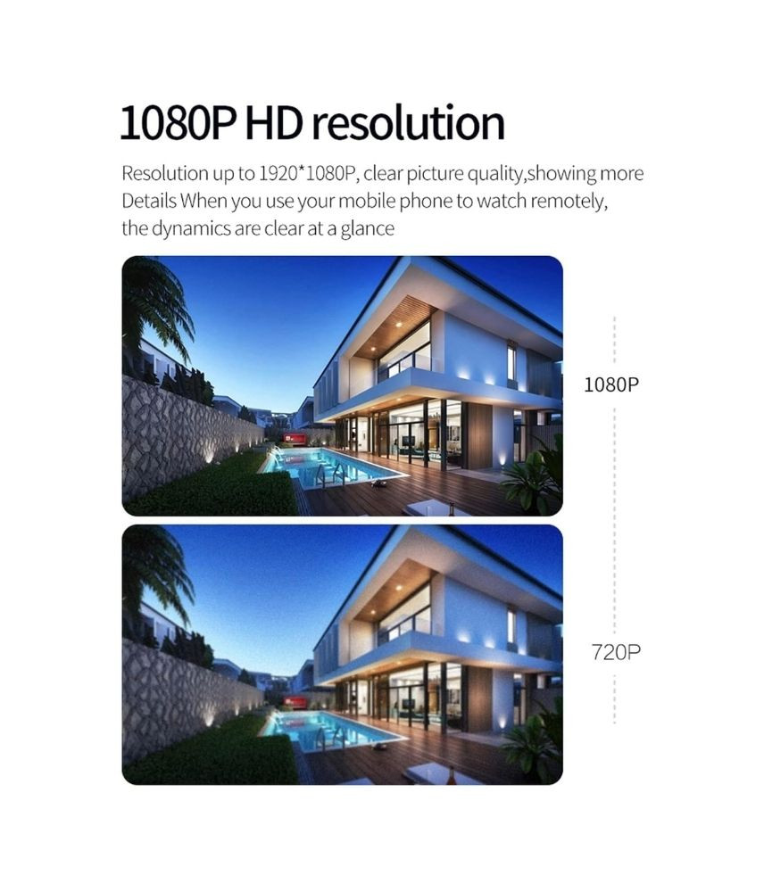 عرض 3 قطع من كاميرا مراقبة صغيرة لاسلكية رؤية ليلية HD 1080- A9 - صورة 4