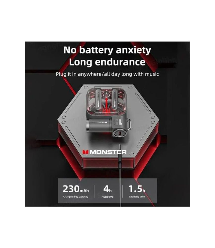 سماعات Monster XKT15 اللاسلكية للألعاب والمكالمات T