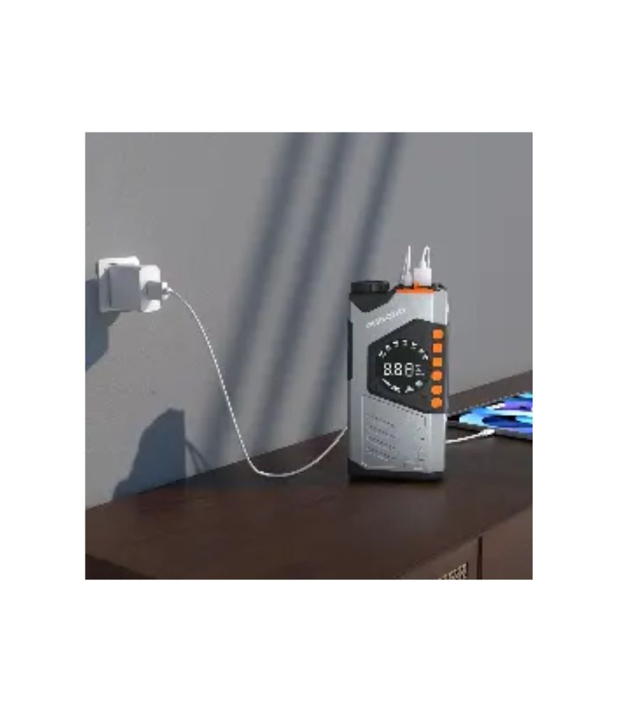 بورودو باور ستيشن محمول 10000mAh مع منفاخ إطارات وجهاز تشغيل بطارية