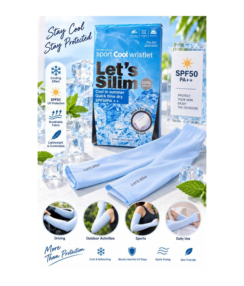 أكمام ذراع رياضية مبردة من Let’s Slim حماية SPF50