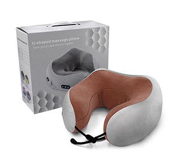 مدلك الرقبة الكهربائي وسادة على شكل حرف U متعددة الوظائف