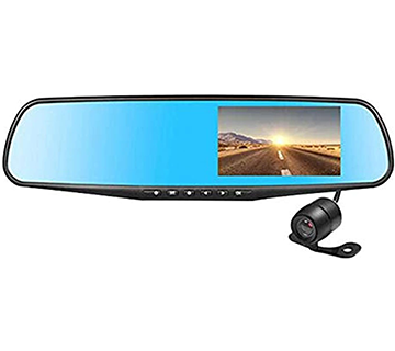 مرآة خلفية للسيارة دي في لر 4.3 انش مع كامرتي تابلوه 1080