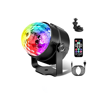 مصابيح ديسكو للحفلات مع جهاز تحكم عن بعد 360 درجة