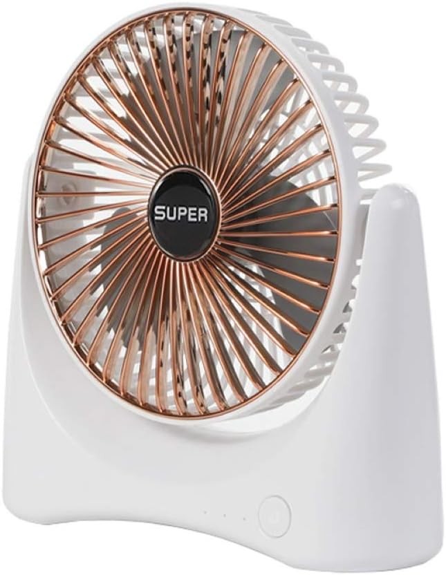 مروحة منزلية صغيرة محمولة مع USB قابلة لإعادة الشحن