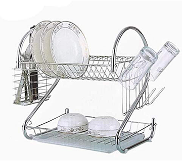 حامل أطباق من الفولاذ المقاوم للصدأ