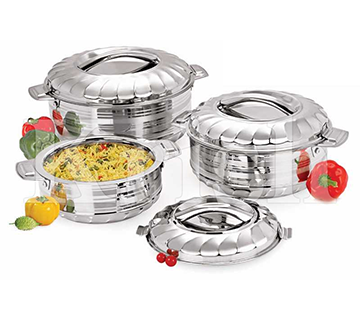 وعاء ساخن معزول للأطعمة الباردة والساخنة من الفولاذ المقاوم للصدأ 3 في 1