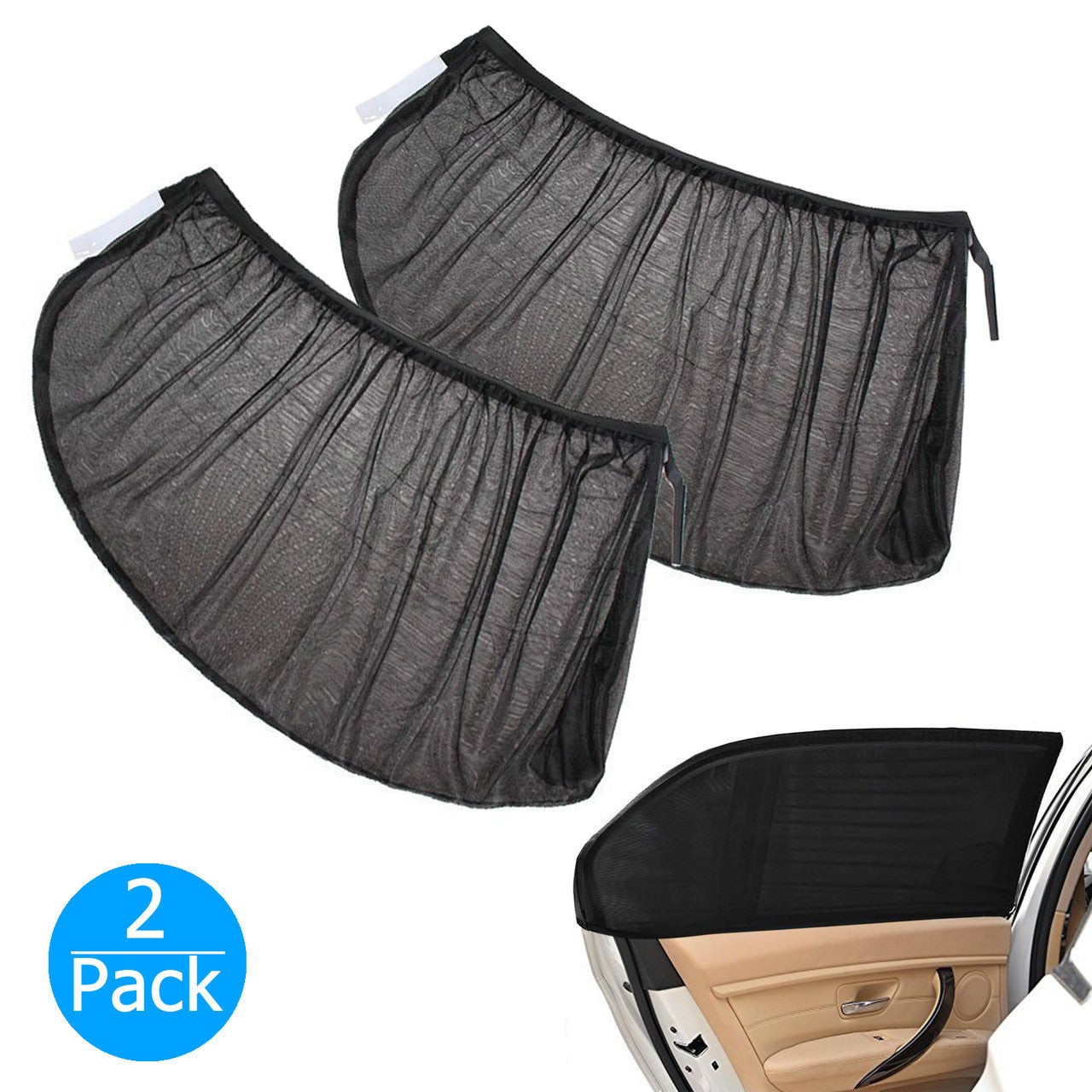 ستائر شبكية قابلة للتعليق لنوافذ السيارة