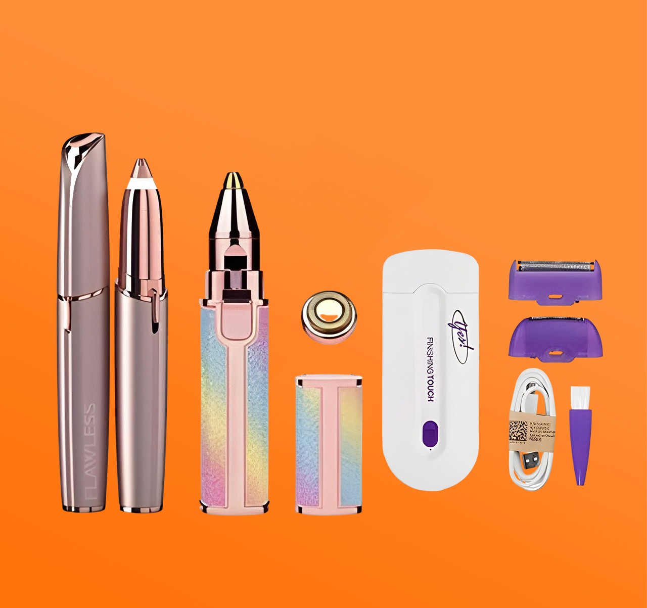 عرض 3 قطع ادوات ازالة الشعر للنساء