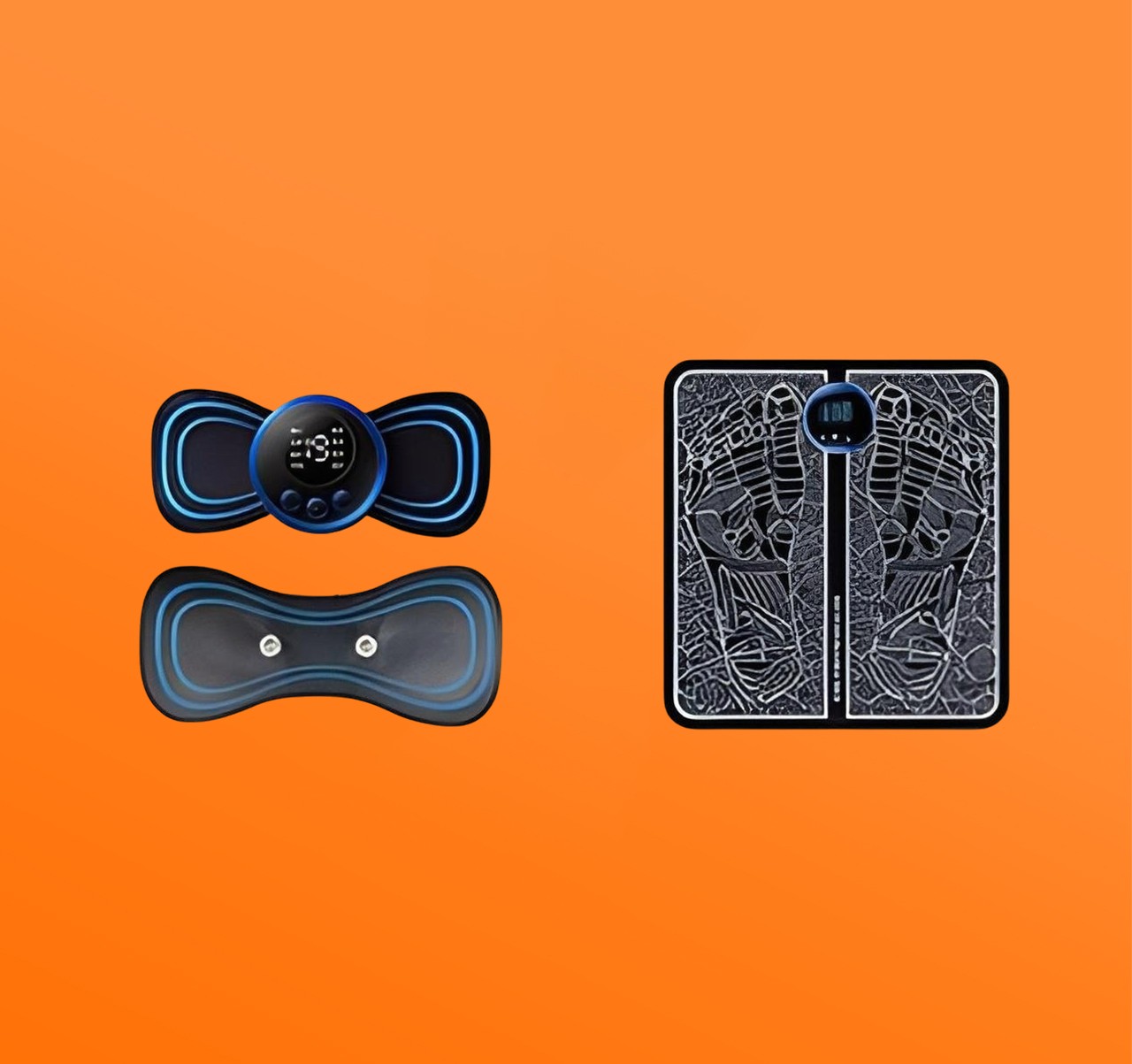 عرض جهاز التدليك اللاسكلي مع جهاز التدليك القدمين